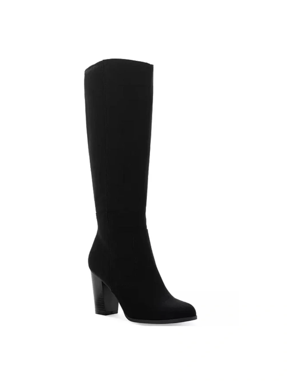 Style & Co. Black Over-the-Knee Suede Block Heel Boots